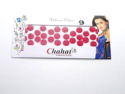 Bindis de la india redondos color rojo