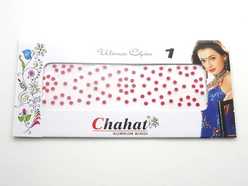 Bindis de la india redondos color rojo