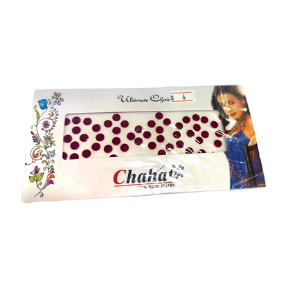 Bindis de la india redondos color granate