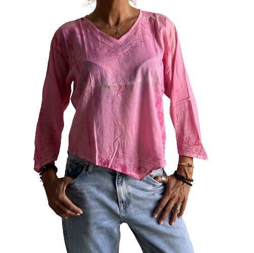 Camisa india de algodón