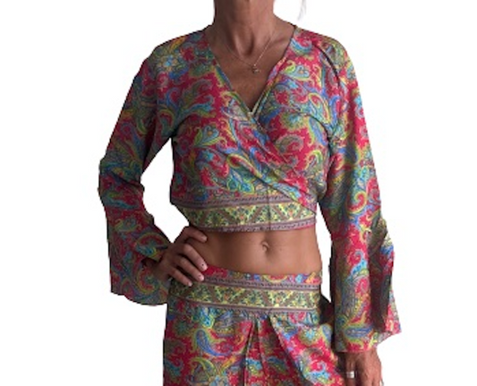 Blusa de seda india