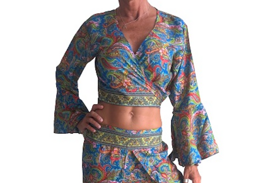 Blusa de seda india