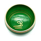 Cuenco tibetano verde de siete metales