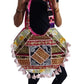 Bolso étnico de patchwork blanco de la India