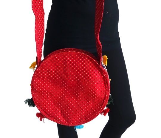 Bolso boho bandolera redondo de la india