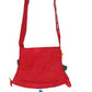 Bolso bandolera indio rojo con pompones