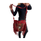 Bolso bandolera indio de piel con flecos