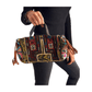 Bolso bohemio pequeño de piel con flecos y abalorios
