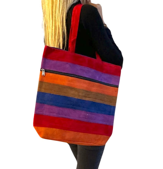 Bolso bohemio de terciopelo