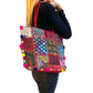 Bolso bohemio de cuadros colores