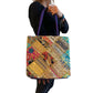 Bolso bohemio indio con telas de colores
