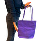 Bolso bohemio indio con telas de colores