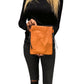 Bolso bohemio pequeño de piel