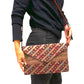 Bolso cartera de fiesta de seda