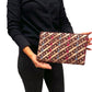 Bolso cartera de fiesta de seda
