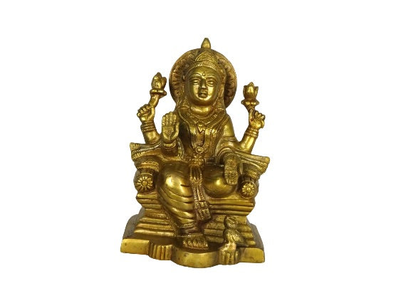Estatua de bronce india de la Diosa Lakshmi