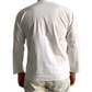 Camisa étnica india unisex de algodón con botones