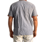 Camisa étnica india para hombre manga corta-Azul Claro