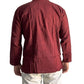 Camisa étnica india para hombre de algodón rústico