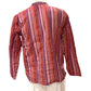 Camisa étnica india para hombre con rayas de colores