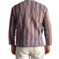 Camisa étnica india para hombre con rayas de colores