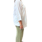 Camisa india de algodón blanca bordada
