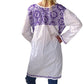 Camisola larga de algodón bordada