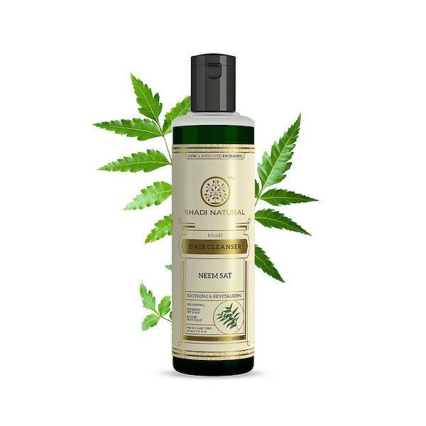 Champú natural ayurvédico KHADI NATURAL de Neem Sat