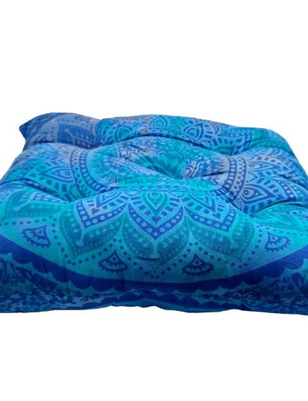 Cojín de meditación étnico indio mandala