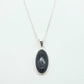 Colgante de plata de la India con onix negro