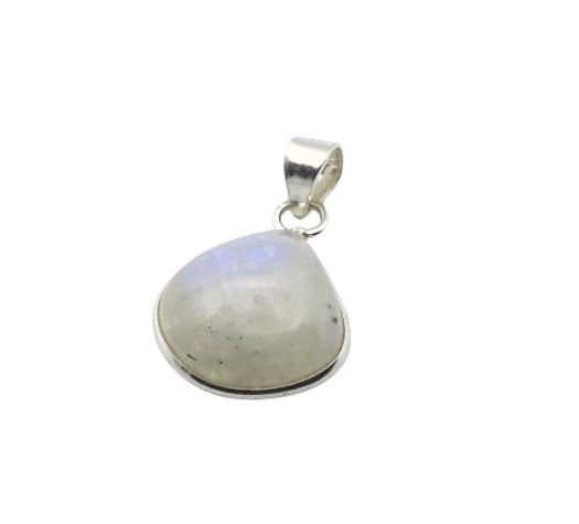 Colgante de plata con lágrima de piedra luna