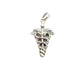 Colgante de plata con caduceo de plata