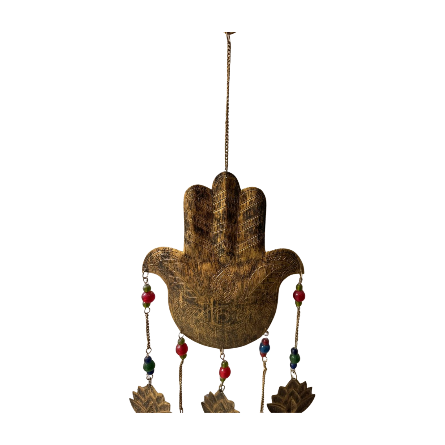 Móvil decorativo con mano de Fátima