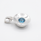 Colgante de plata con topacio azul
