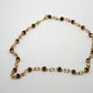Collar de rudraksha y cuarzo blanco