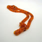 Collar de Bisutería india de eslabones naranjas