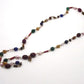Collar de bisutería con minerales y rudraksha