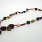 Collar de bisutería con minerales y rudraksha