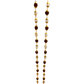 Collar de rudraksha y cristal blanco