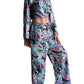 Conjunto de blusa y pantalón ancho de seda india
