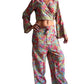 Pantalón ancho de seda india