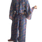 Conjunto de blusa y pantalón ancho de seda india