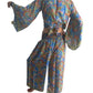 Conjunto de blusa y pantalón ancho de seda india