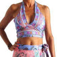 Top reversible de seda de la India