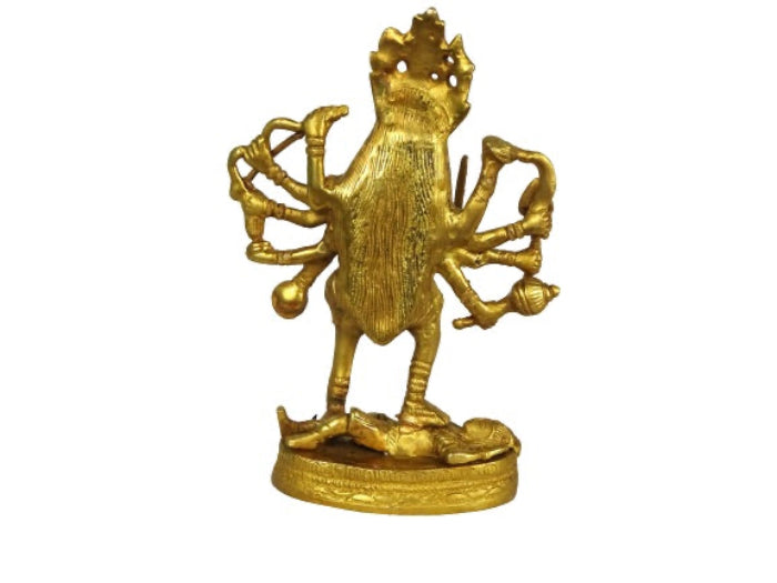 Estatua de bronce india de la Diosa Kali