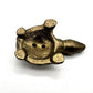 Figura incesario tortuga de bronce