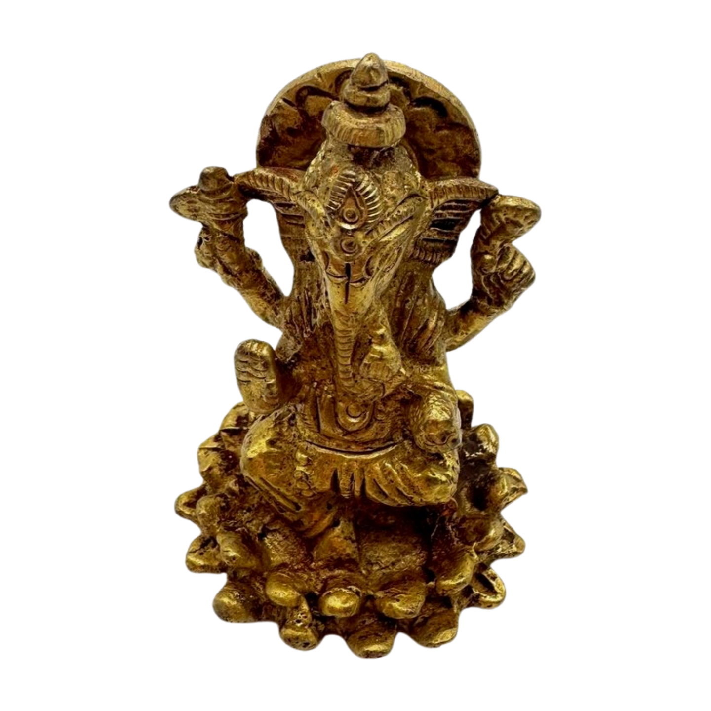 Figura de bronce del dios hindú Ganesh