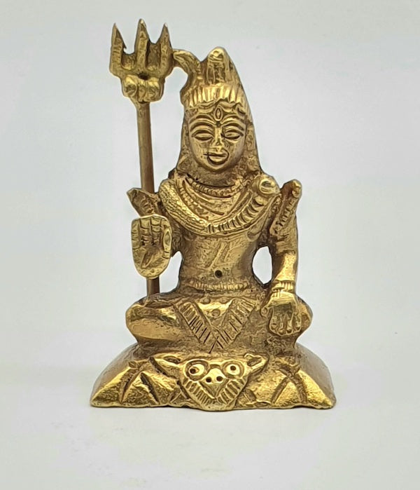 Estatua de bronce india del Dios hindú Shiva