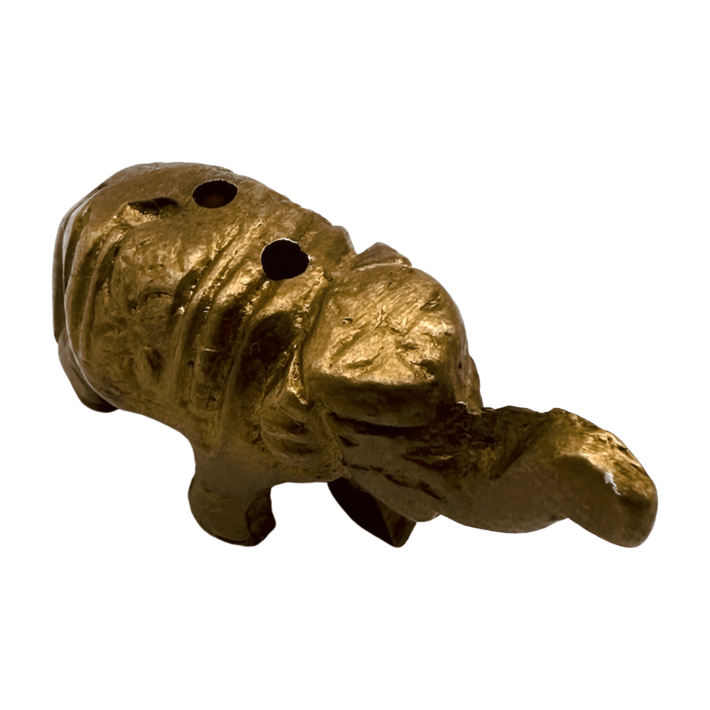 Estatua incensario elefante de bronce