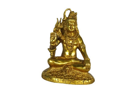 Estatua de bronce india del Dios hindú Shiva